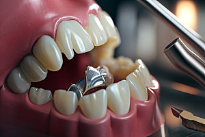 牙齿拟人口腔健康卡通模型