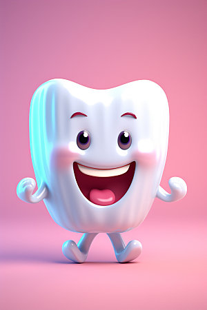 牙齿拟人立体医疗模型