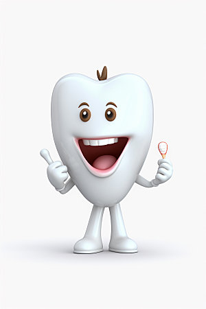 牙齿拟人立体保健模型
