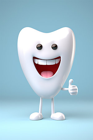 牙齿拟人医疗保健模型