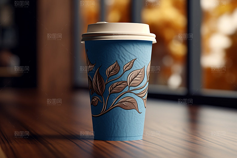 咖啡杯杯身模型样机