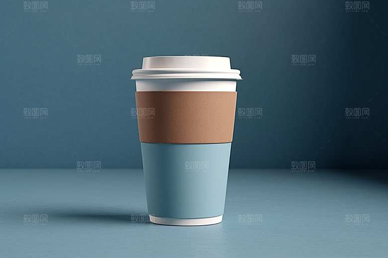 咖啡杯模型奶茶杯样机