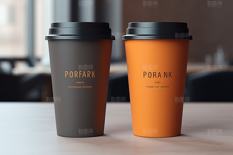 咖啡杯纸杯奶茶杯样机