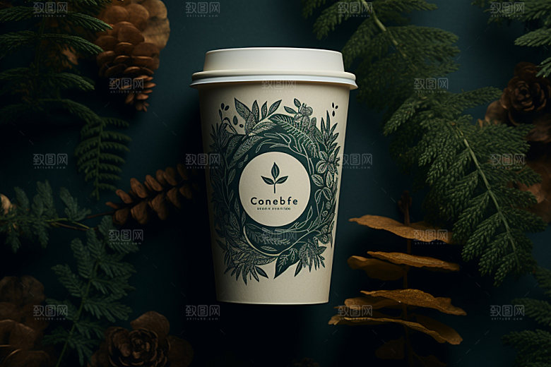咖啡杯杯身纸杯样机