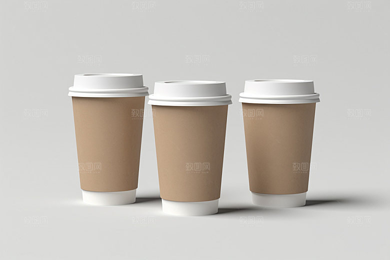 咖啡杯模型纸杯样机