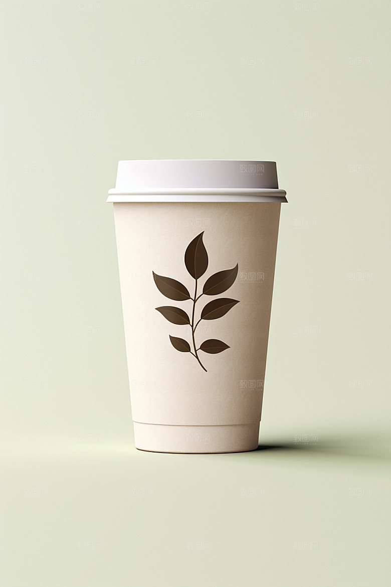 咖啡杯杯身模型样机