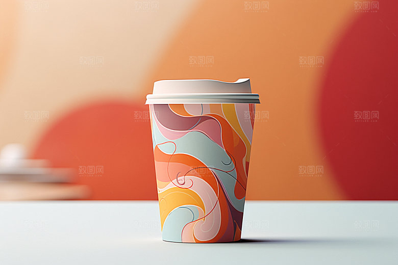 咖啡杯纸杯包装样机