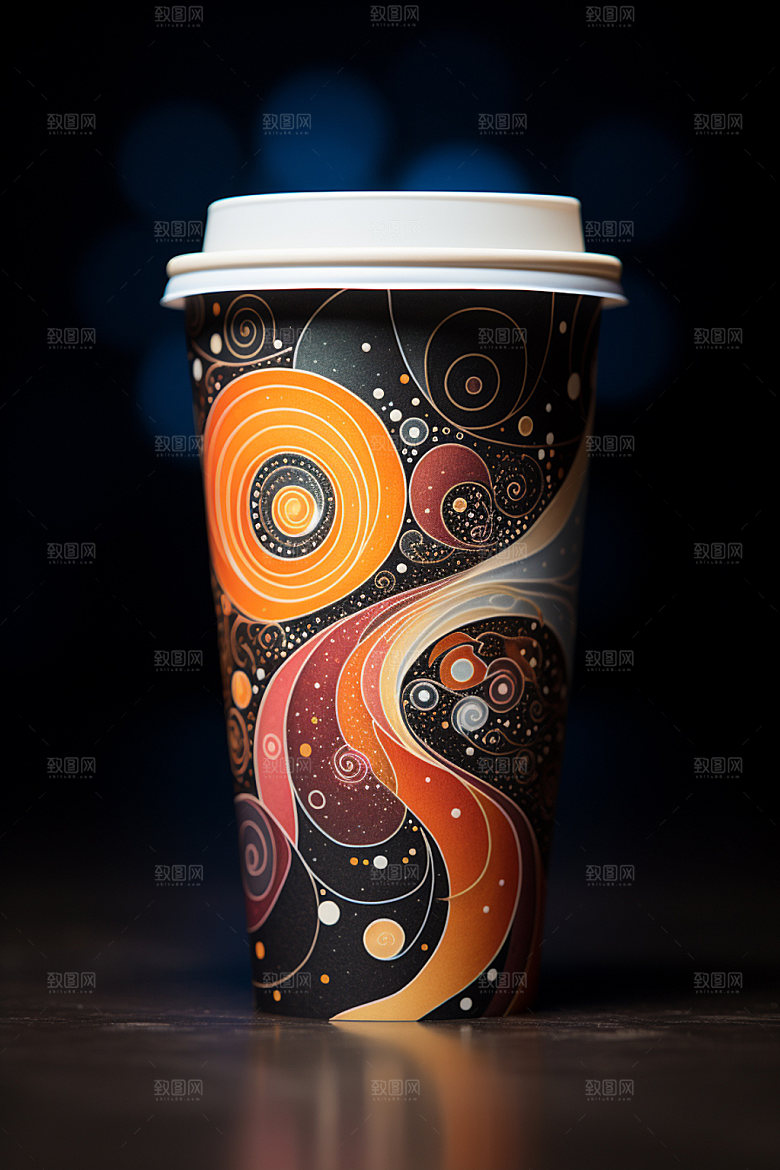 咖啡杯杯身奶茶杯样机