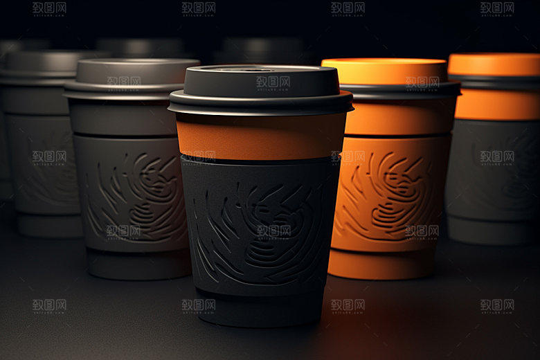 咖啡杯包装高清样机