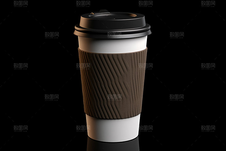 咖啡杯模型杯身样机