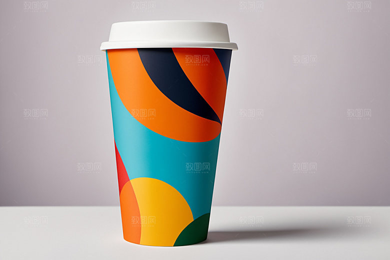 奶茶杯电商大气样机