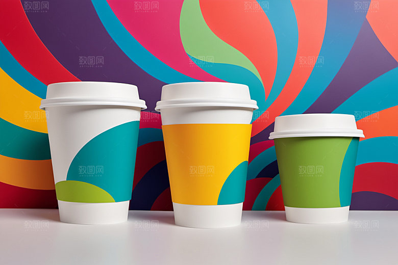 奶茶杯简洁3D样机