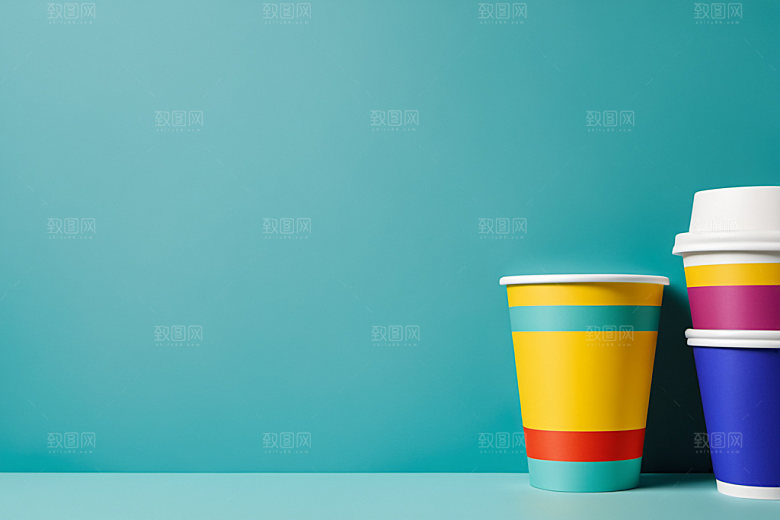 奶茶杯大气电商样机