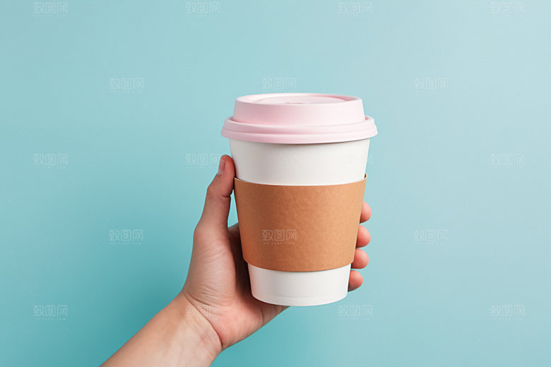 奶茶杯模型环保杯样机