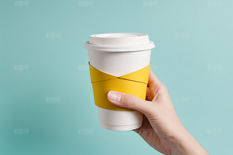 奶茶杯3D纸杯样机