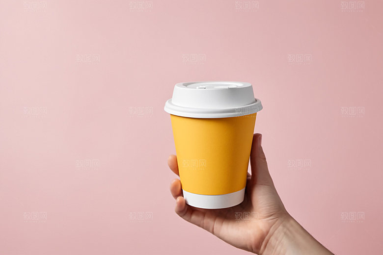 奶茶杯大气模型样机