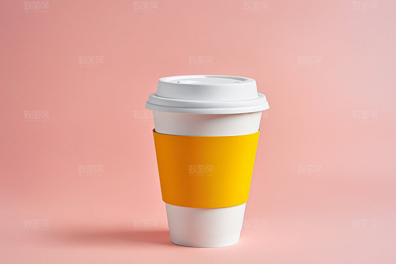 奶茶杯3D简洁样机