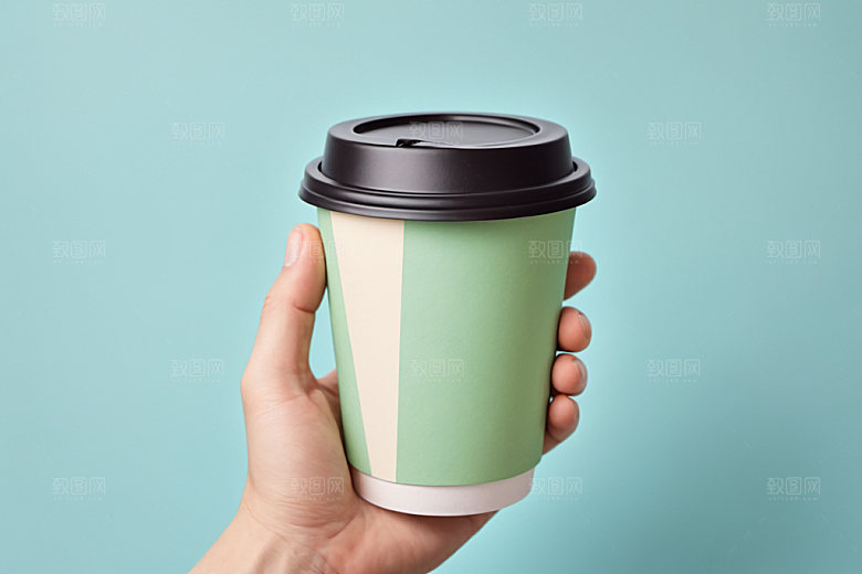 奶茶杯咖啡杯模型样机