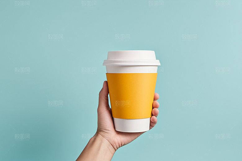奶茶杯大气模型样机