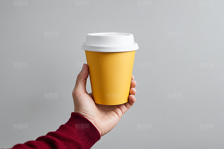 奶茶杯大气纸杯样机