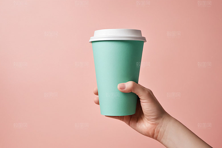 奶茶杯咖啡杯模型样机