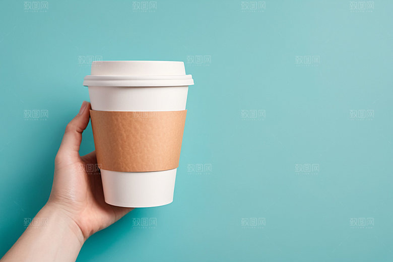 奶茶杯环保杯模型样机