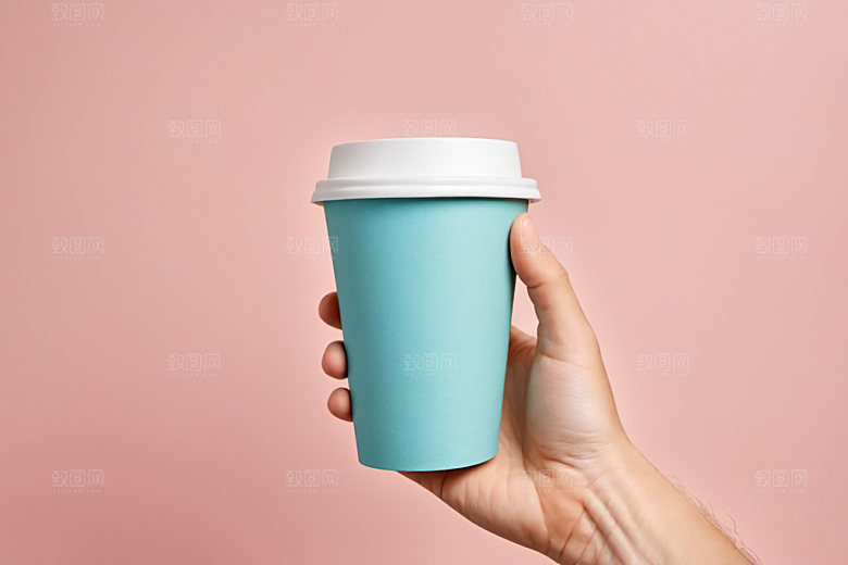 奶茶杯纸杯简洁样机