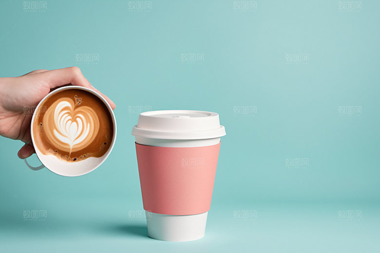 奶茶杯模型纸杯样机