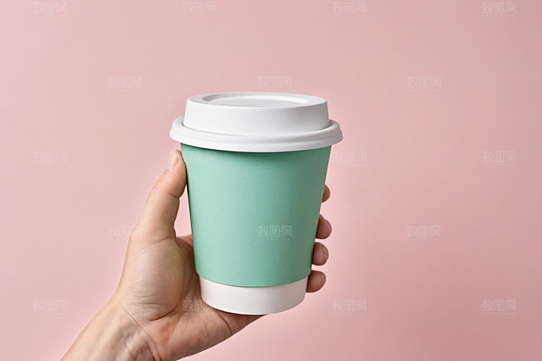 奶茶杯模型环保杯样机