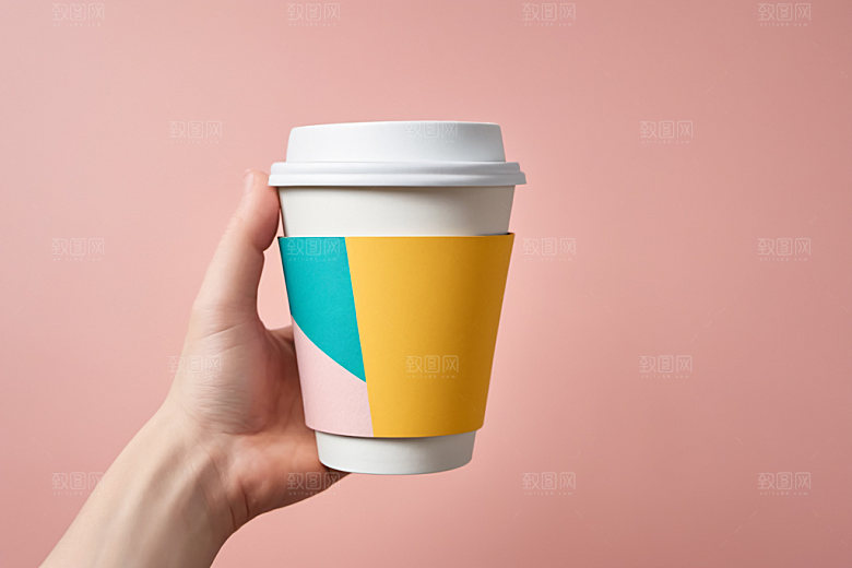奶茶杯立体环保杯样机