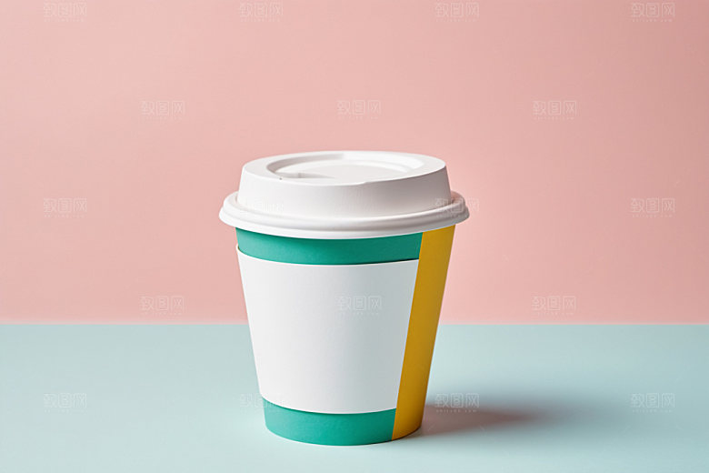 奶茶杯模型环保杯样机