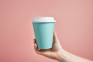 奶茶杯简洁立体样机