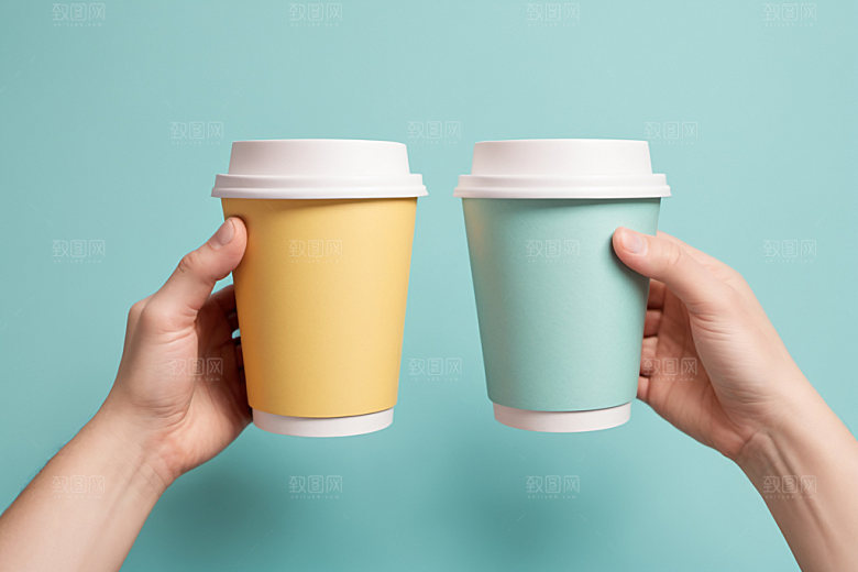 奶茶杯3D模型样机