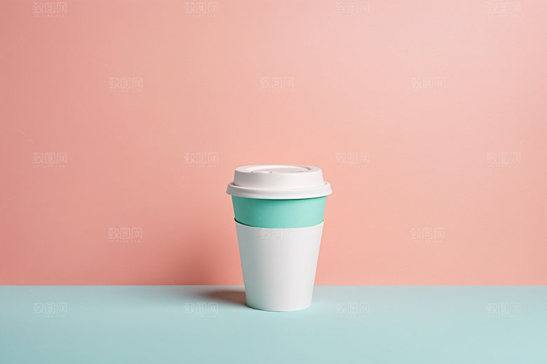 奶茶杯立体简洁样机