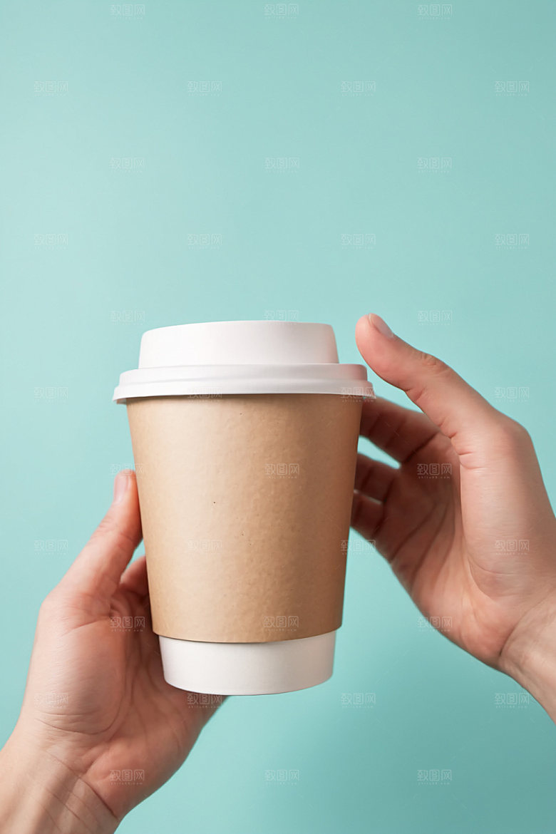 奶茶杯大气咖啡杯样机