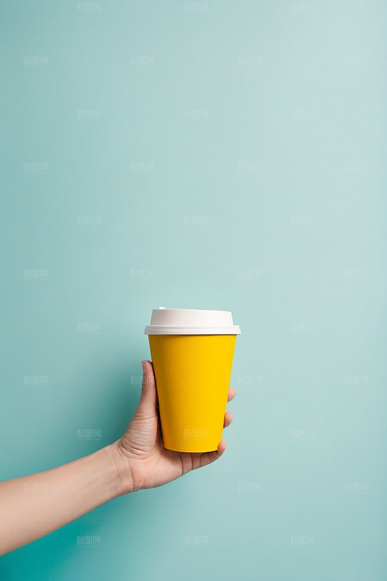奶茶杯立体大气样机