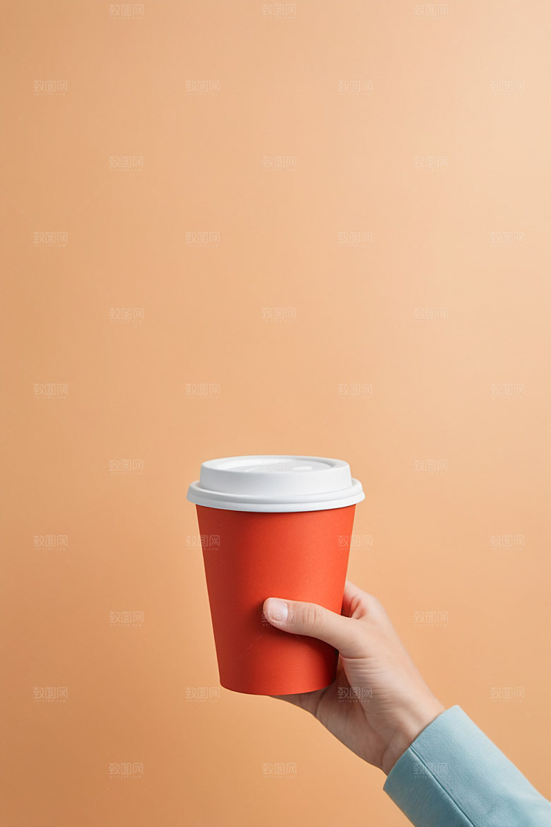 奶茶杯大气环保杯样机