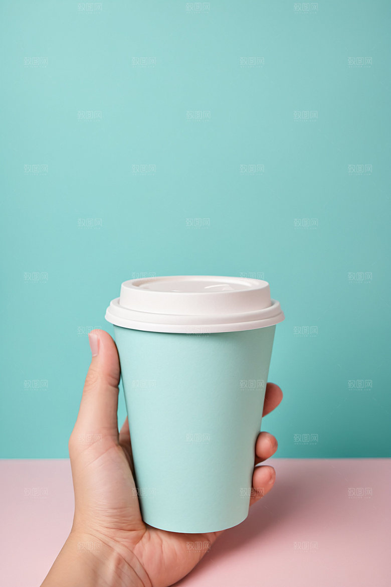 奶茶杯简洁3D样机