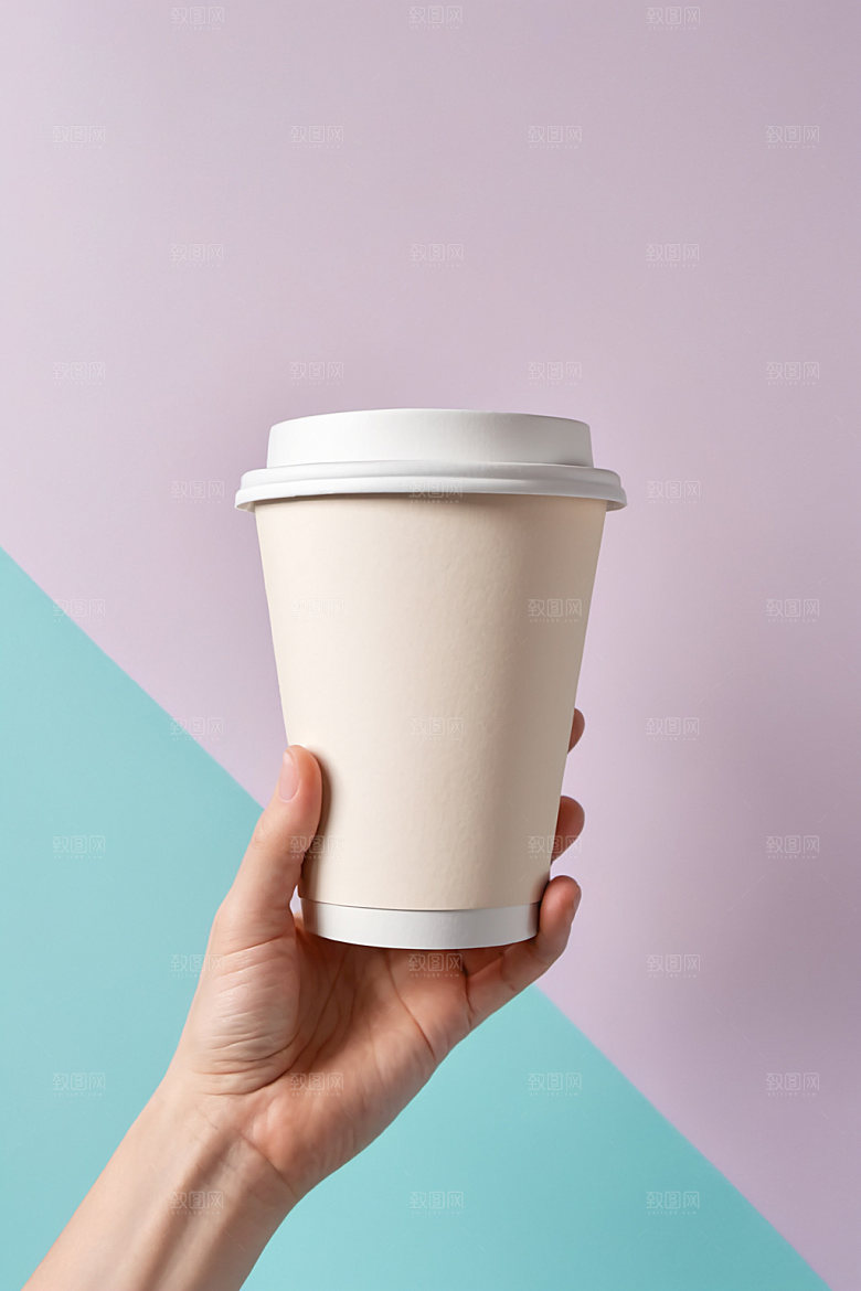 奶茶杯简洁3D样机