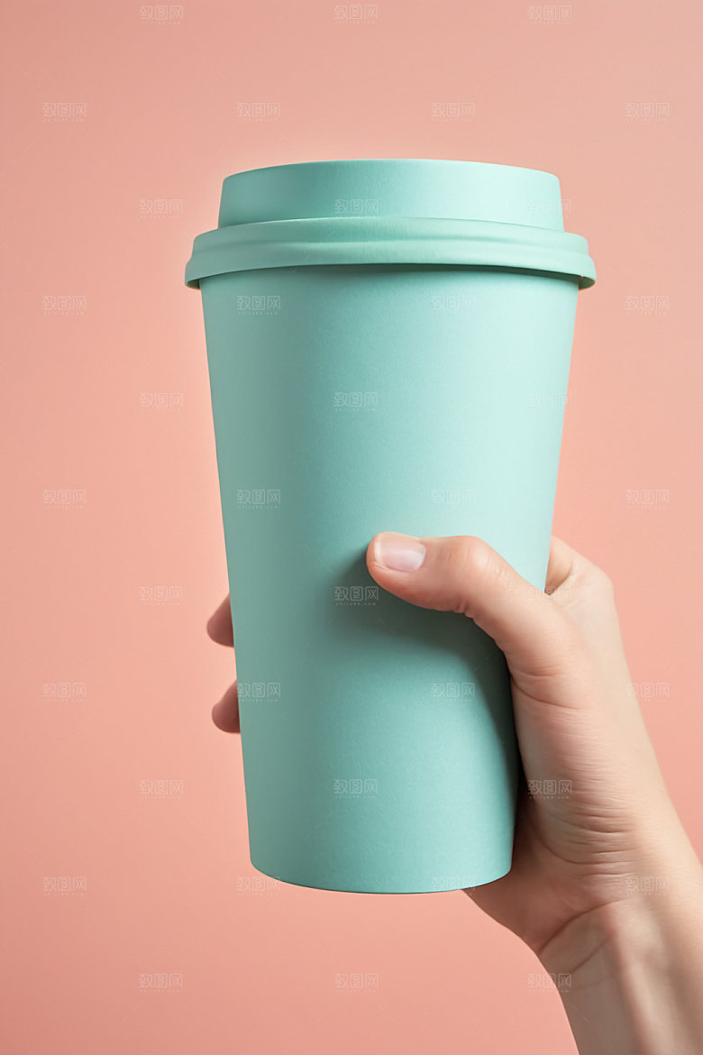 奶茶杯饮料杯环保杯样机
