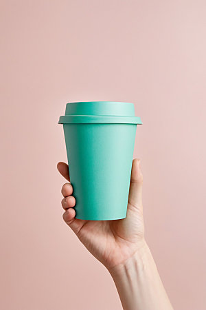 奶茶杯3D环保杯样机