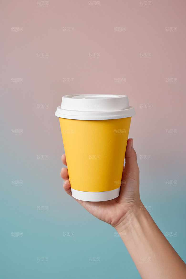 奶茶杯环保杯3D样机