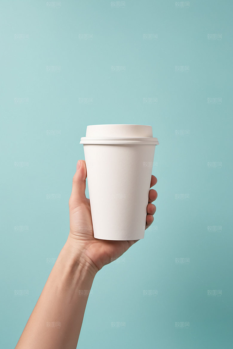奶茶杯纸杯大气样机