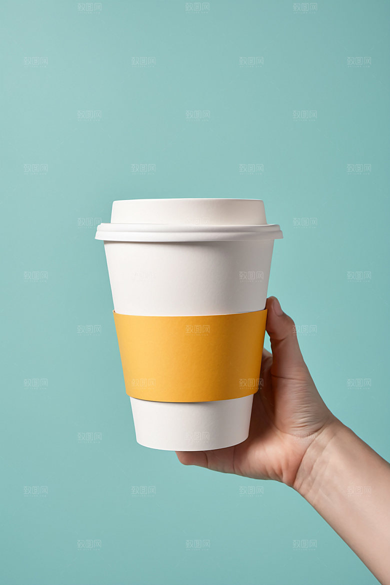 奶茶杯简洁3D样机
