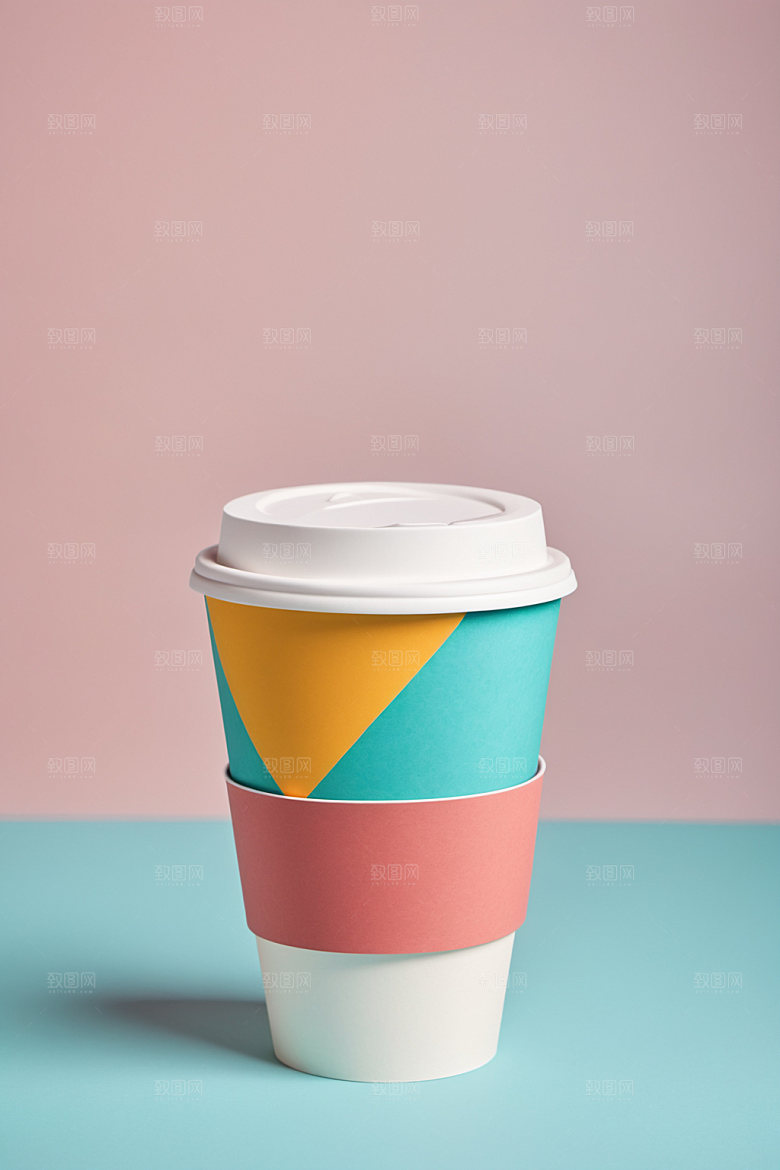 奶茶杯3D简洁样机