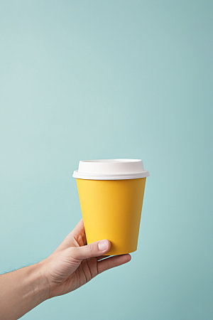 奶茶杯环保杯简洁样机