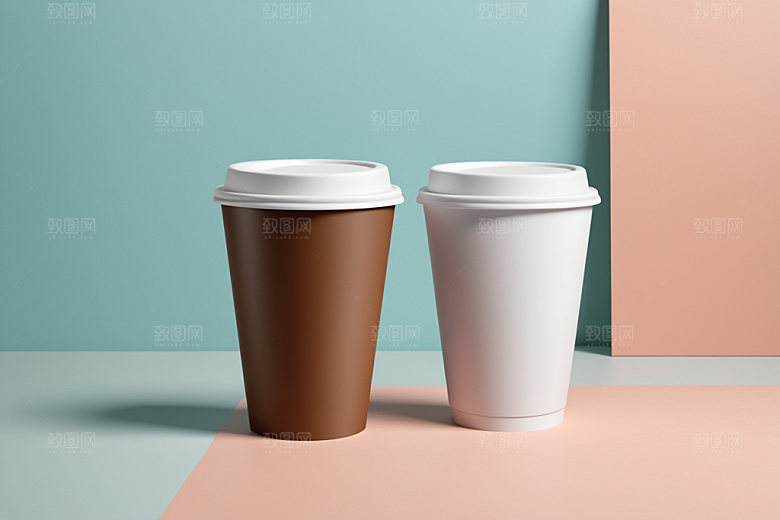 奶茶杯3D大气样机