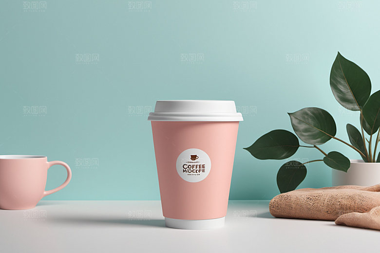 奶茶杯3D电商样机