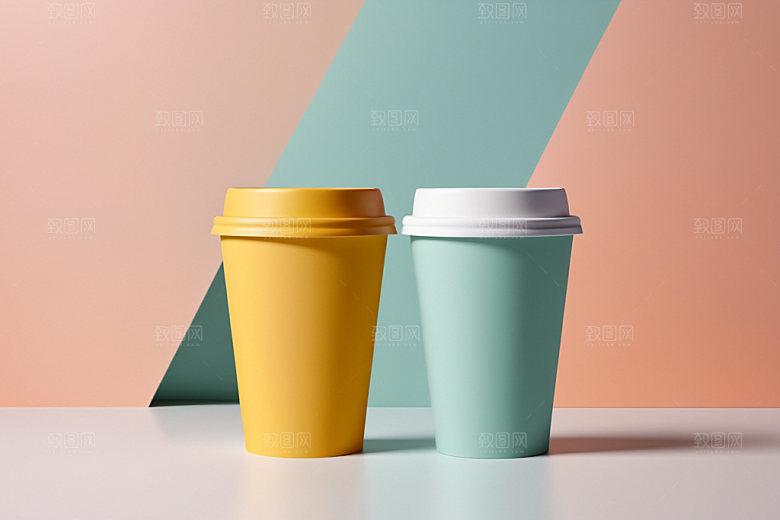 奶茶杯3D电商样机