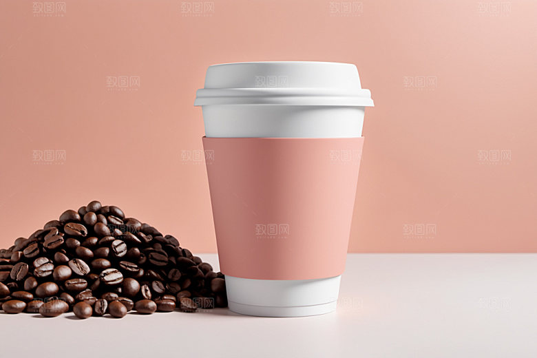 奶茶杯模型简洁样机